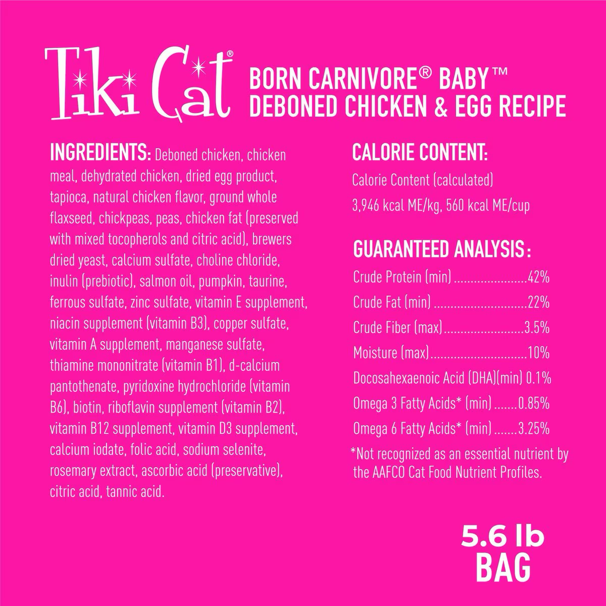 Tiki Cat Born Carnivore High Protein Kitten Chicken & Egg