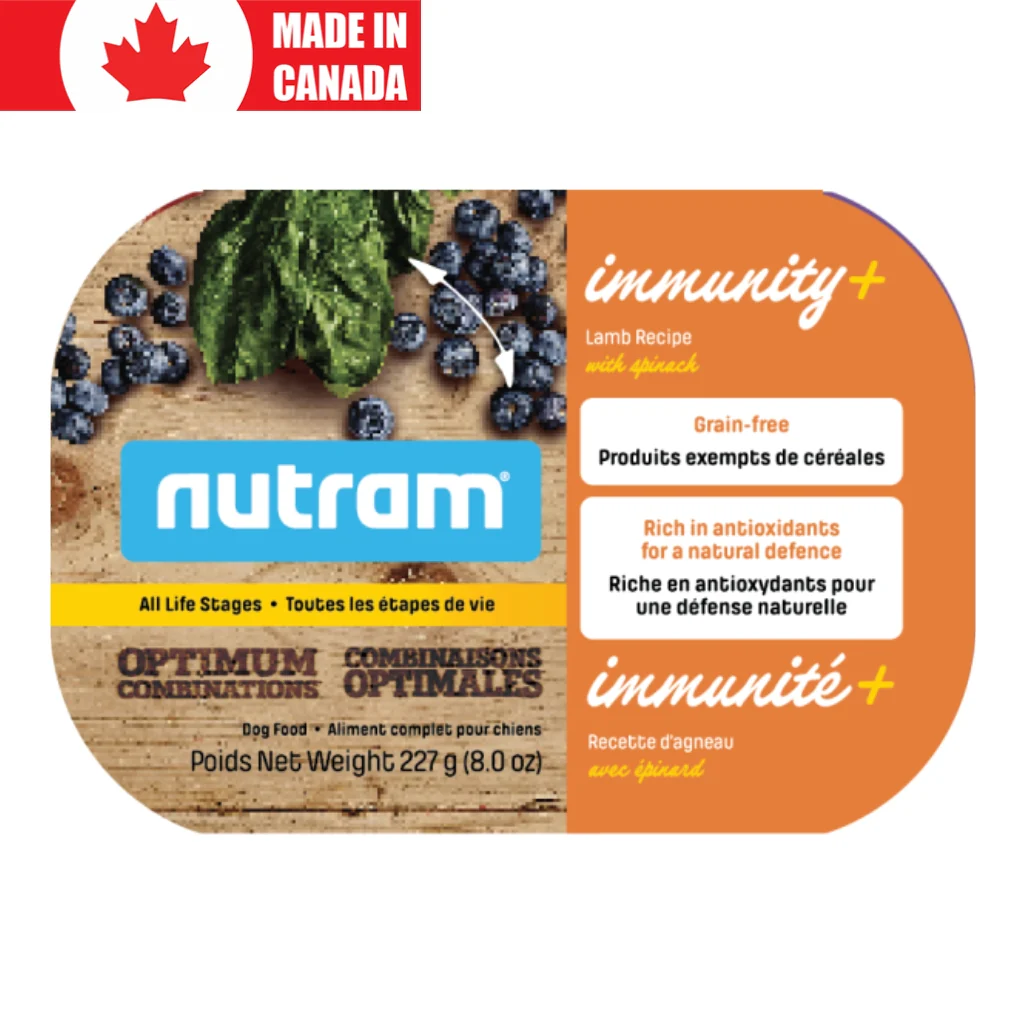 Nutram Optimum Combinations Immunity+ Lamb & Spinach Dog Wet Food