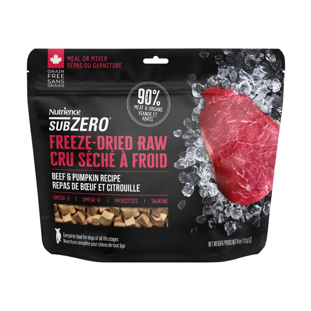 Nutrience Dog Grain Free Subzero Freeze Dried Raw Beef & Pumpkin - 113g - Dog Food - Nutrience Pet Food - PetMax Canada