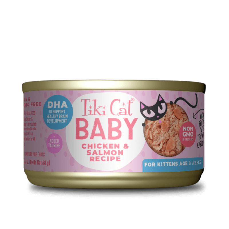 Tiki Cat Can Baby Kitten Whole Food Chicken & Salmon