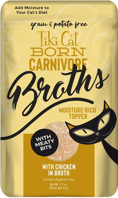 Tiki Cat Pouch Broths Grain Free Chicken