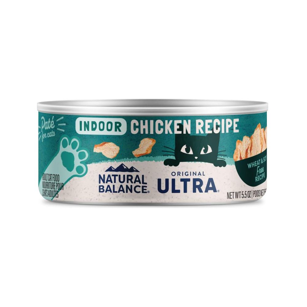 Nourriture en conserve pour chats Natural Balance Ultra Premium formule poulet d'intérieur