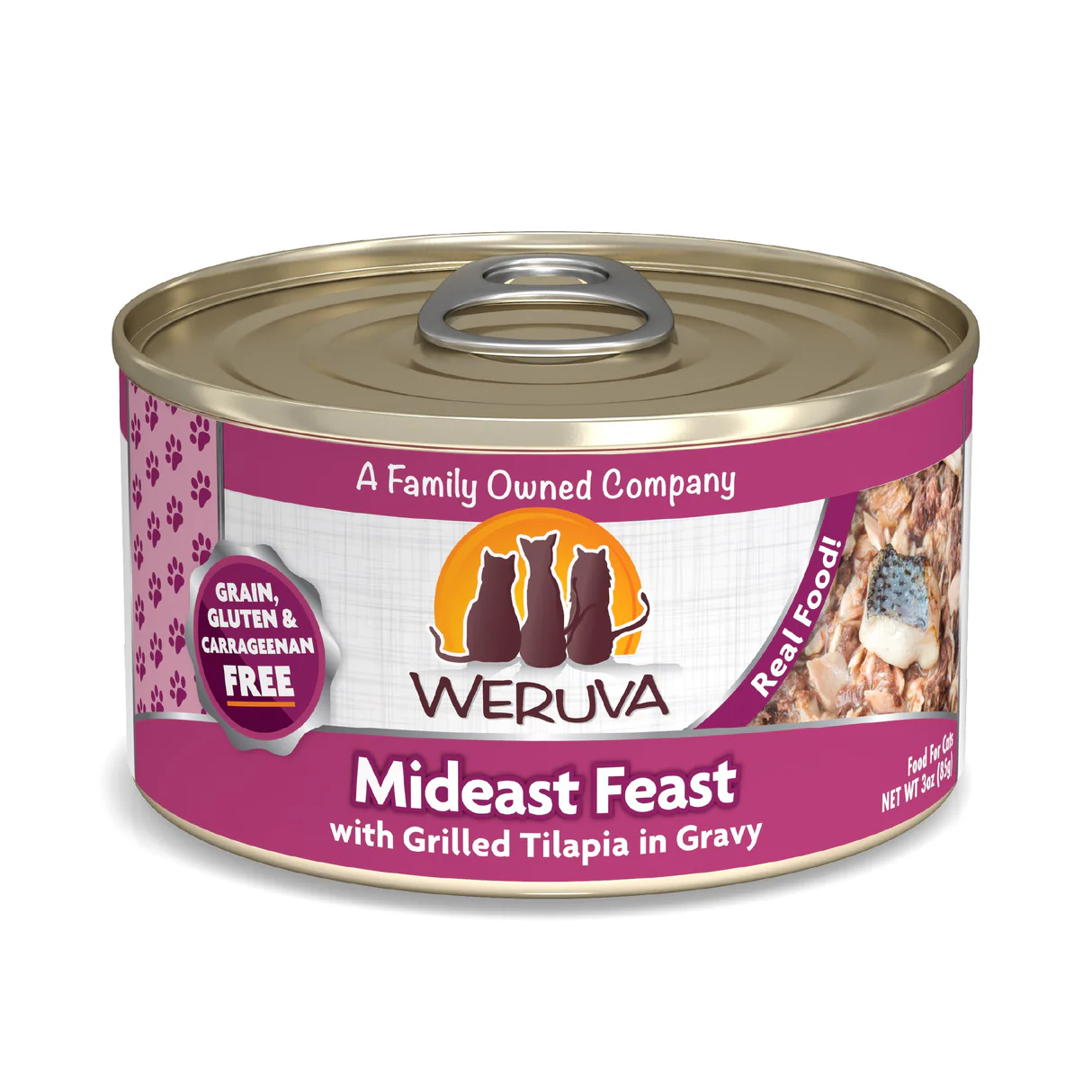 Weruva Wet Cat Food Mideast Feast Tuna & Tilapia Shreds