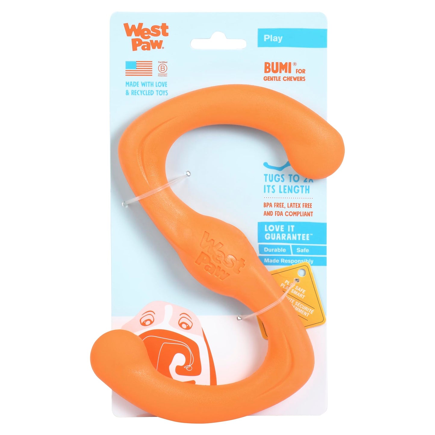 West Paw Zogoflex Active Bumi Tangerine