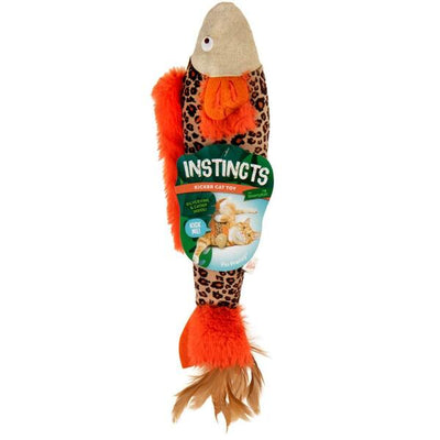 Instincts Cat Fin Frenzy Crinkle Plush Kicker