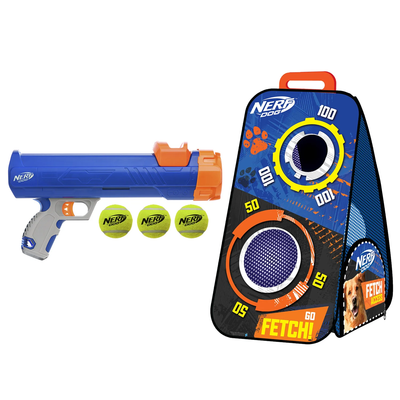 Nerf Dog Tennis Ball Blaster Fetch Game Pack