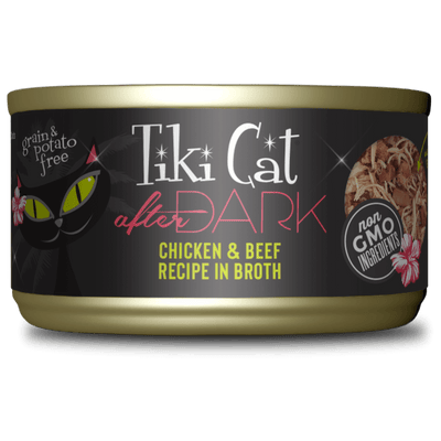 Tiki Cat Can After Dark Chicken & Beef In Broth