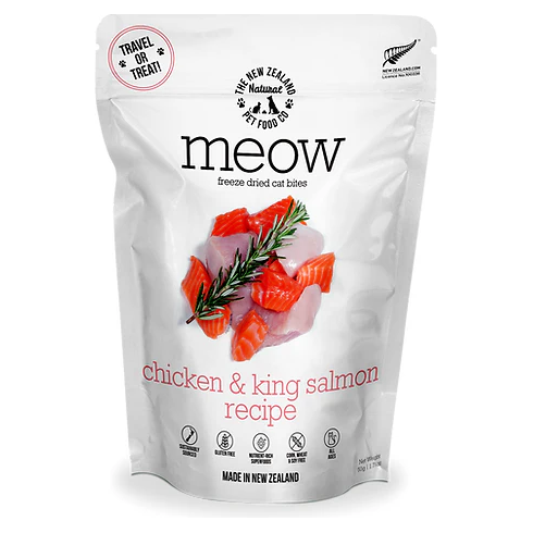 New Zealand Pet Food Meow Freeze Dried Bites Chicken & King Salmon