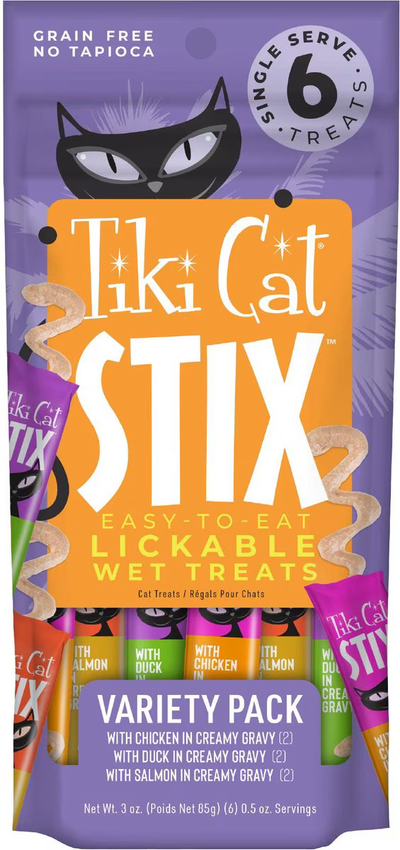 Pack varié de friandises pour chats Tiki Stix