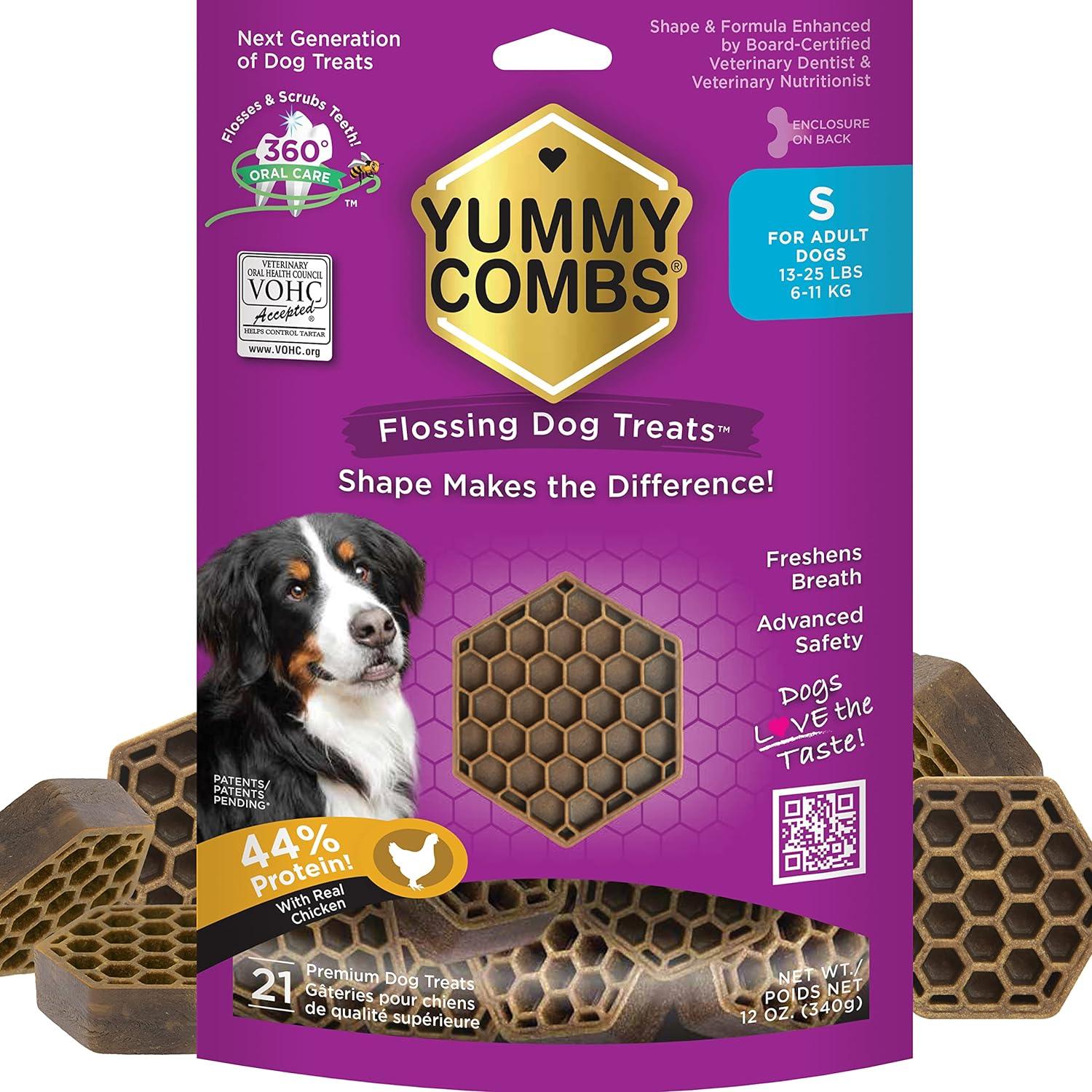 Yummy Combs Vet Approved Dental Chicken Dog Treats - Small / 340g - Dog Treats - Yummy Combs - PetMax Canada