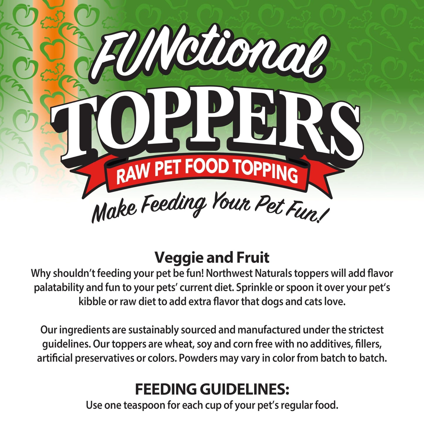 Northwest Naturals Functional Topper Veggie & Fruit