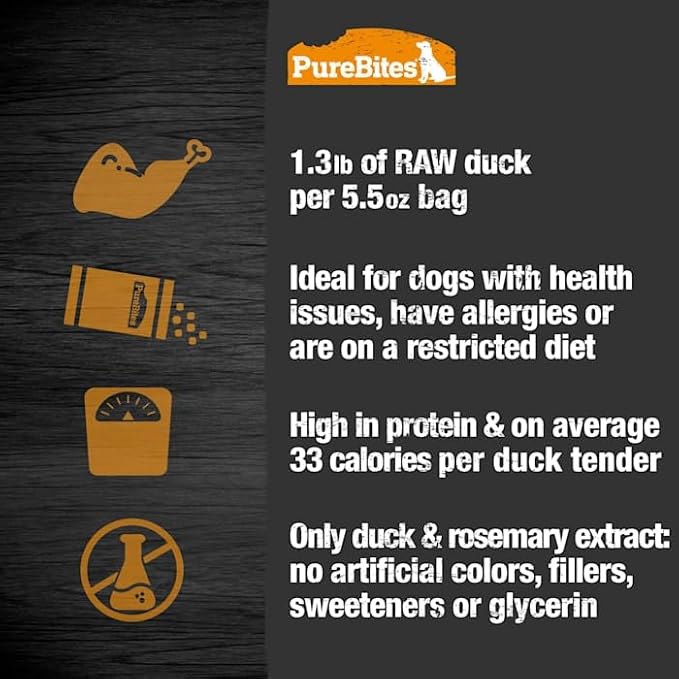 Purebites Dog Jerky Duck