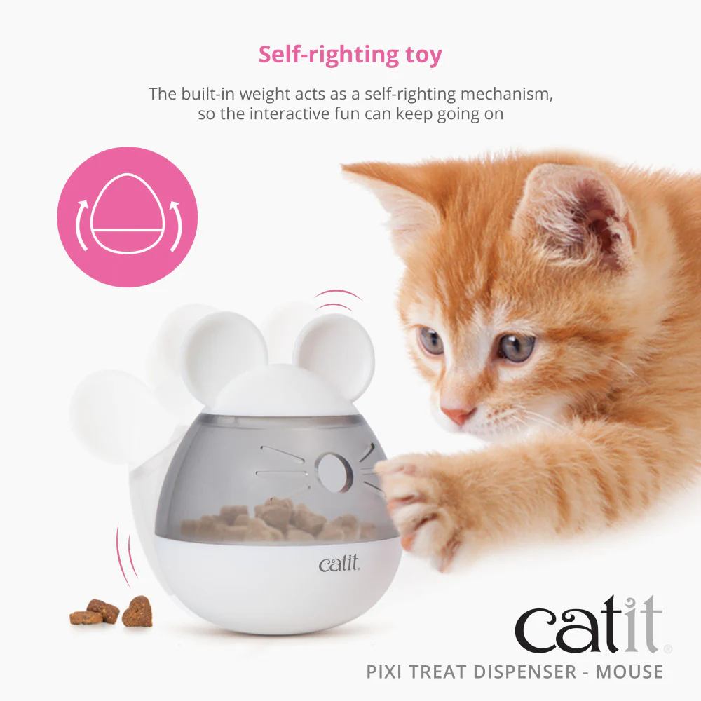 Catit Pixi Distributeur de friandises pour chat Souris