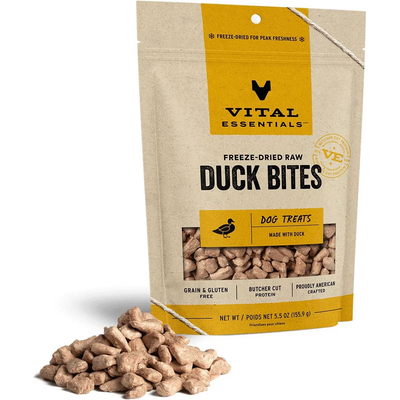 Vital Essentials Freeze Dried Treat Duck Bites