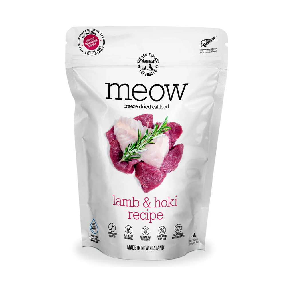 New Zealand Pet Food Meow Freeze Dried Bites Lamb & Hoki