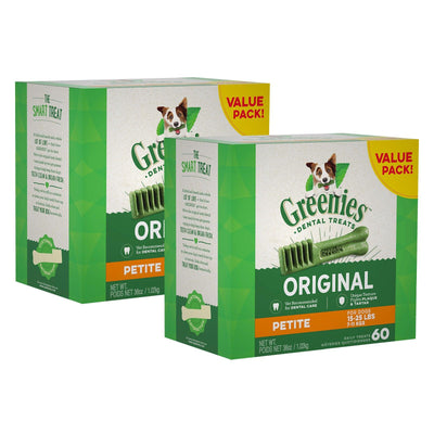 Max Value Pack: (2) Greenies Petite 1.02 Kg Boxes - Default Title - Dog Treats - Greenies - PetMax Canada