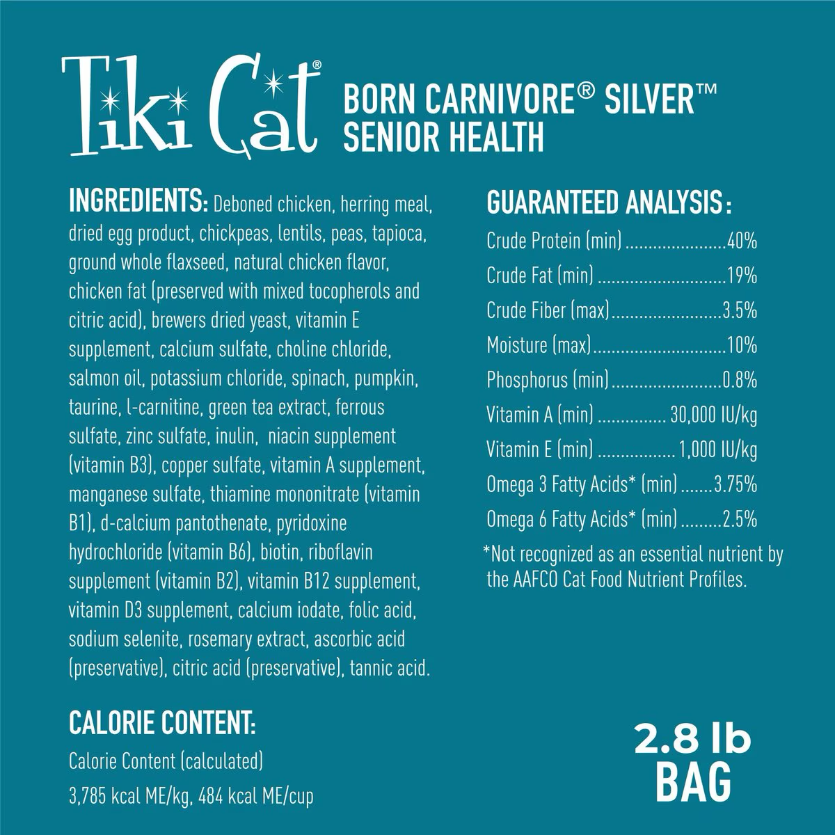 Tiki Cat Born Carnivore Silver Senior Chicken & Herring