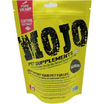 Mojo Hemp Pet Supplement Gâteries au saumon