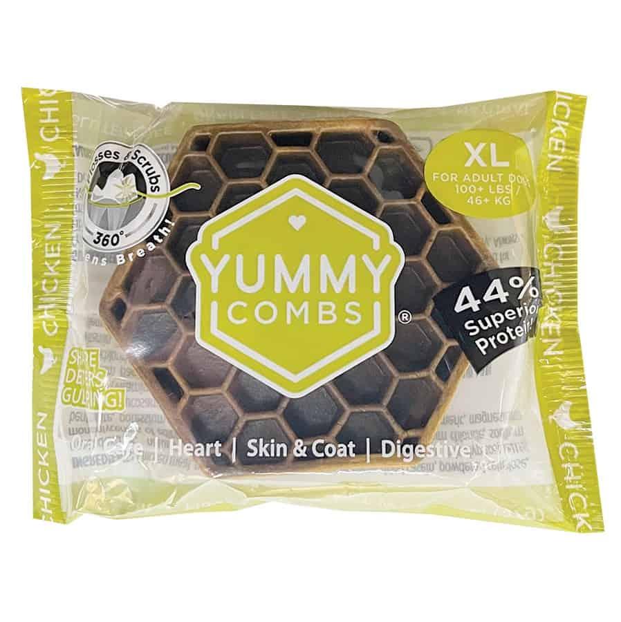 Yummy Combs Vet Approved Dental Chicken Dog Treats - X-Large / Individually Wrapped - Dog Treats - Yummy Combs - PetMax Canada