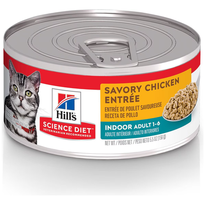 Science Diet Feline Canned Indoor Chicken Entrée