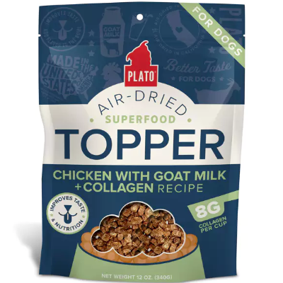 Plato Dog Food Topper Chicken with Goat Milk & Collagen