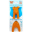 West Paw Zogoflex Toppl Stopper Tangerine 2 Pack