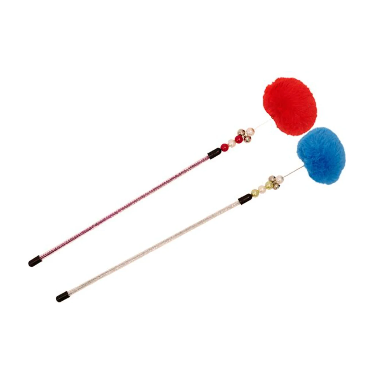 Bud-Z Cat Wand Toy Feather Duster Cardinal