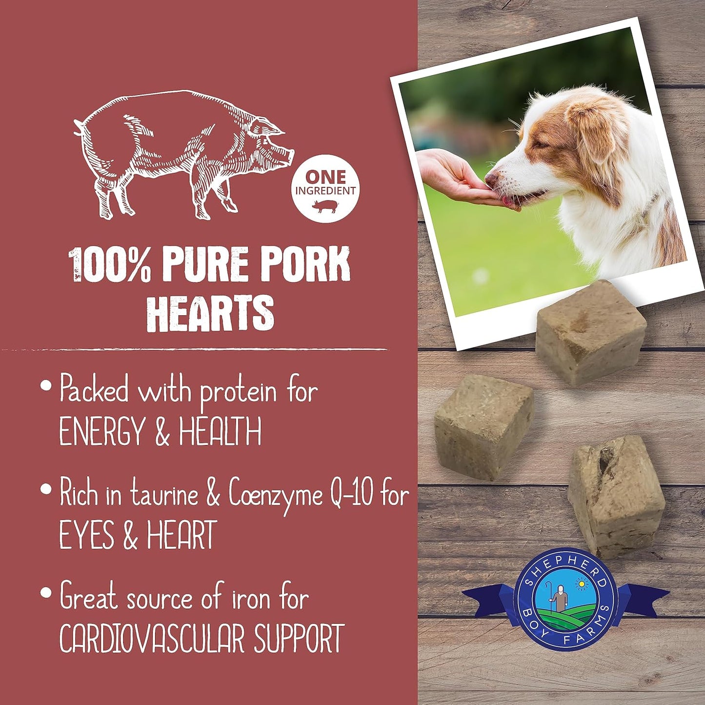 Shepherd Boy Farm Freeze Dried Pork Hearts