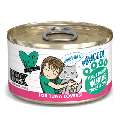 Weruva Wet Cat Food BFF Valentine! Tuna & Pumpkin Minced Dinner in Gravy