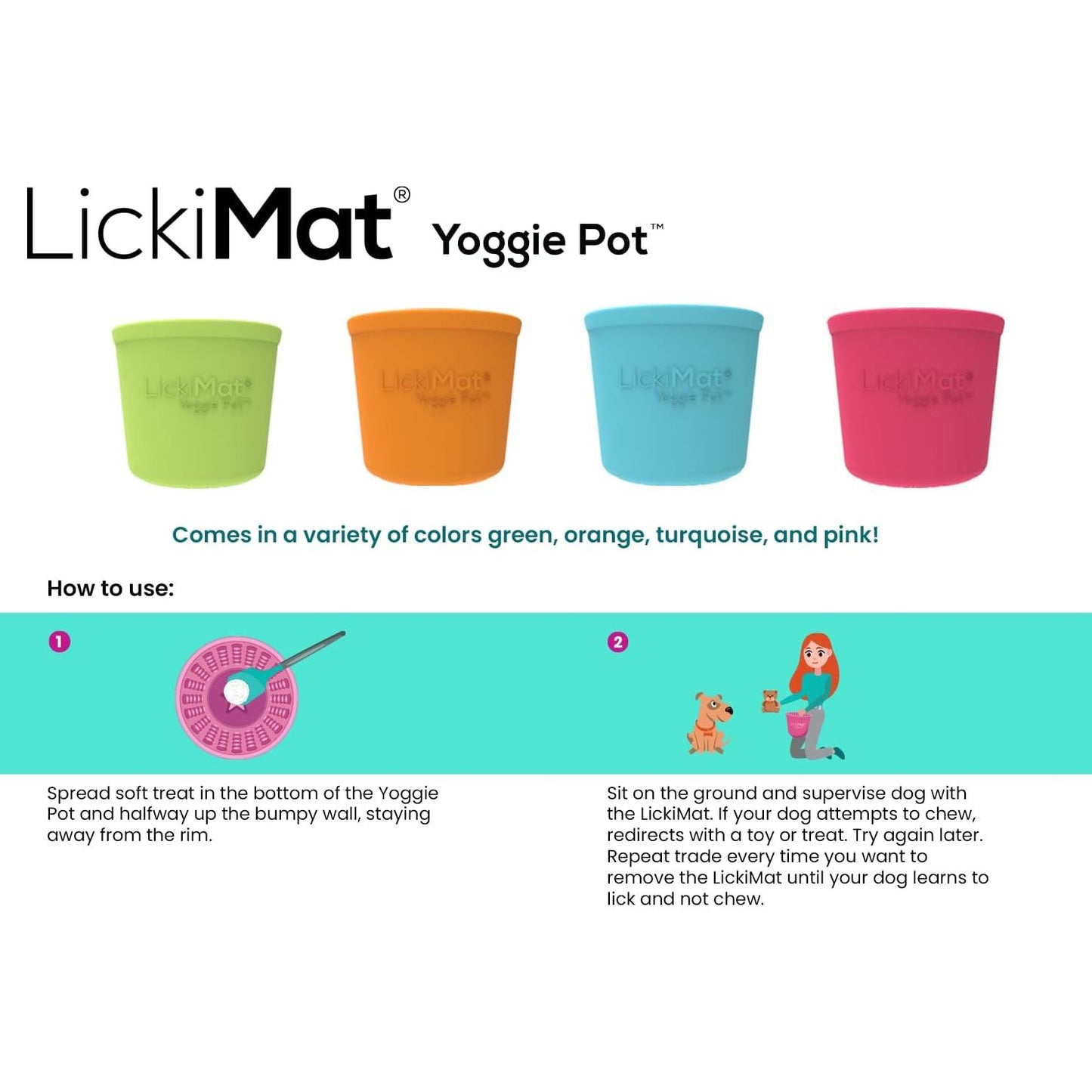 Lickimat Yoggie Pot – Licking Treat Dispenser