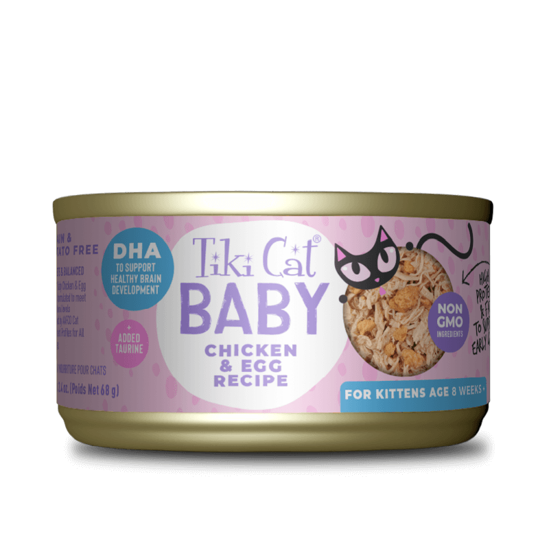 Tiki Cat Can Baby Kitten Whole Food Chicken & Egg