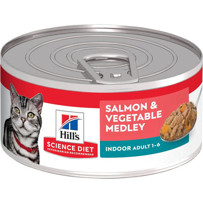 Science Diet Feline Canned Indoor Salmon & Vegetables