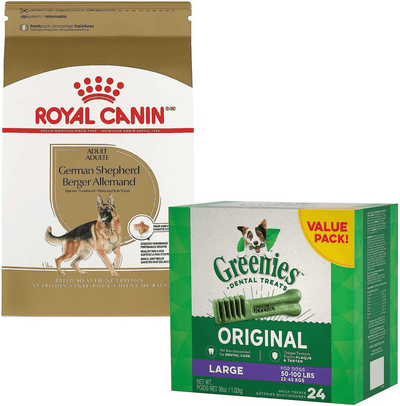 Max Value Pack: Royal Canin German Shepherd Adult Dry Food 13.6 Kg + Greenies Large Dental Dog Treats 1.02 Kg - Default Title - Dog Food - Royal Canin - PetMax Canada