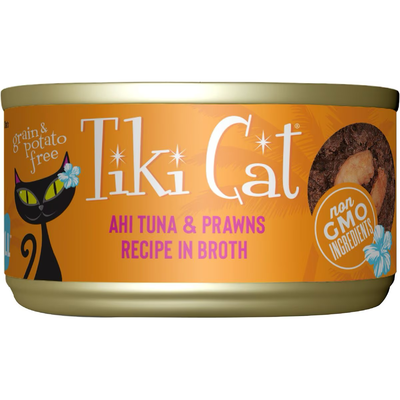 Tiki Cat Can Ahi Tuna & Prawns Recipe In Broth