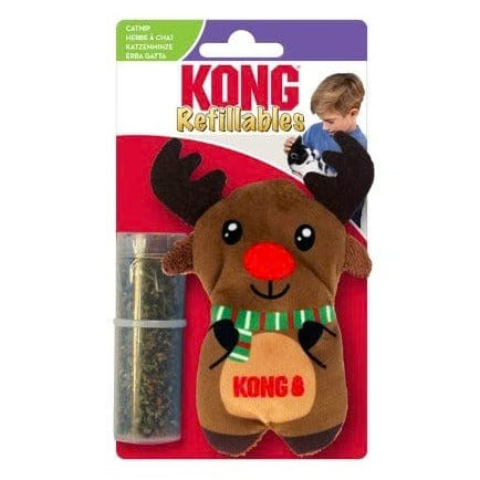 Kong Holiday Cat Holiday Refillable Reindeer