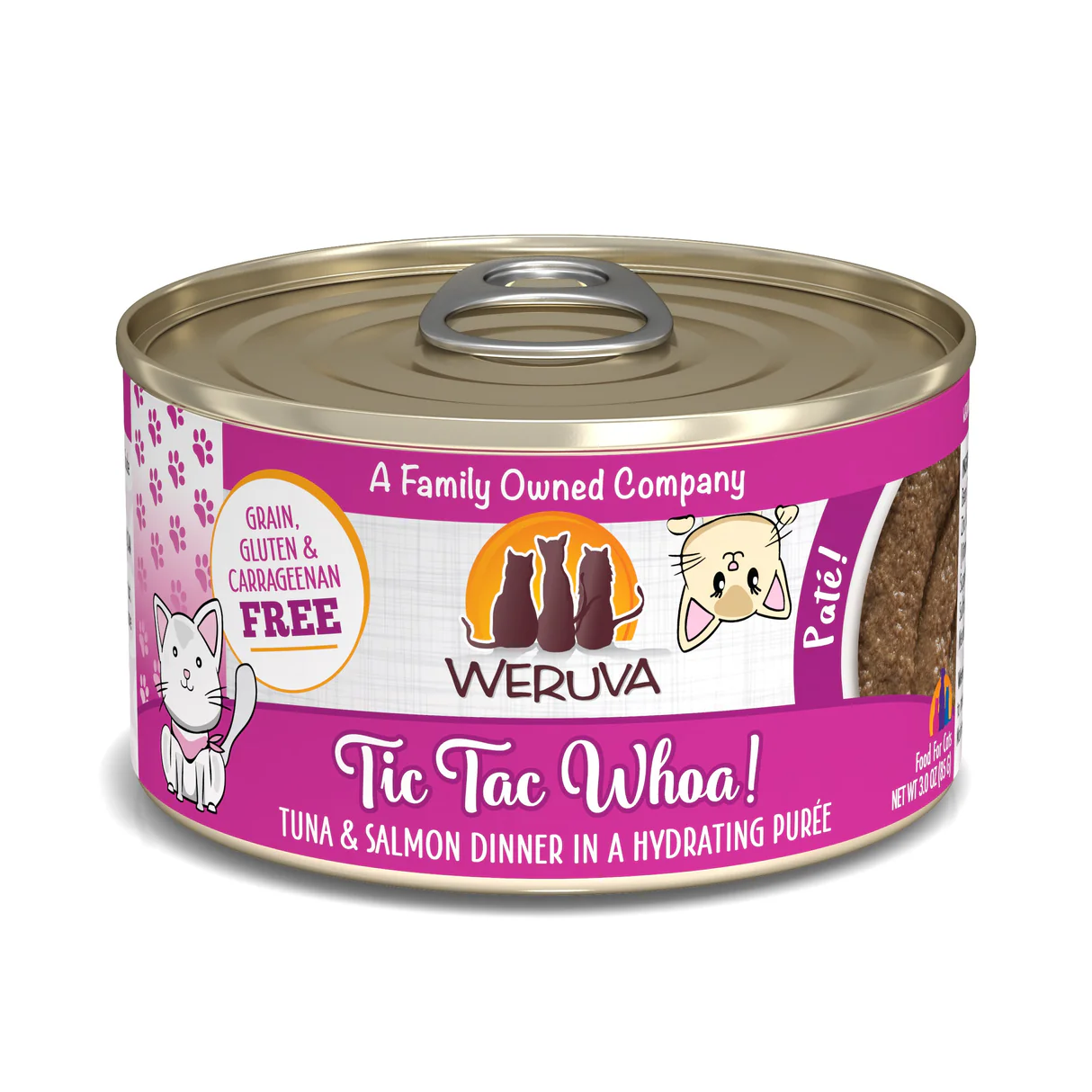 Weruva Wet Cat Food Tic Tac Whoa! Tuna & Salmon Pate