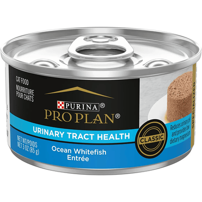 Purina Pro Plan Adult Urinary Tract Health Formula Ocean Whitefish Entrée Wet Cat Food - 85g / Individual - Canned Cat Food - Purina Pro Plan - PetMax Canada