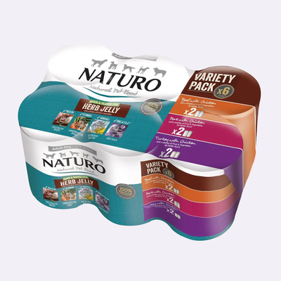 Naturo Canin Grain Free Dog Can Variety Pack In Jelly