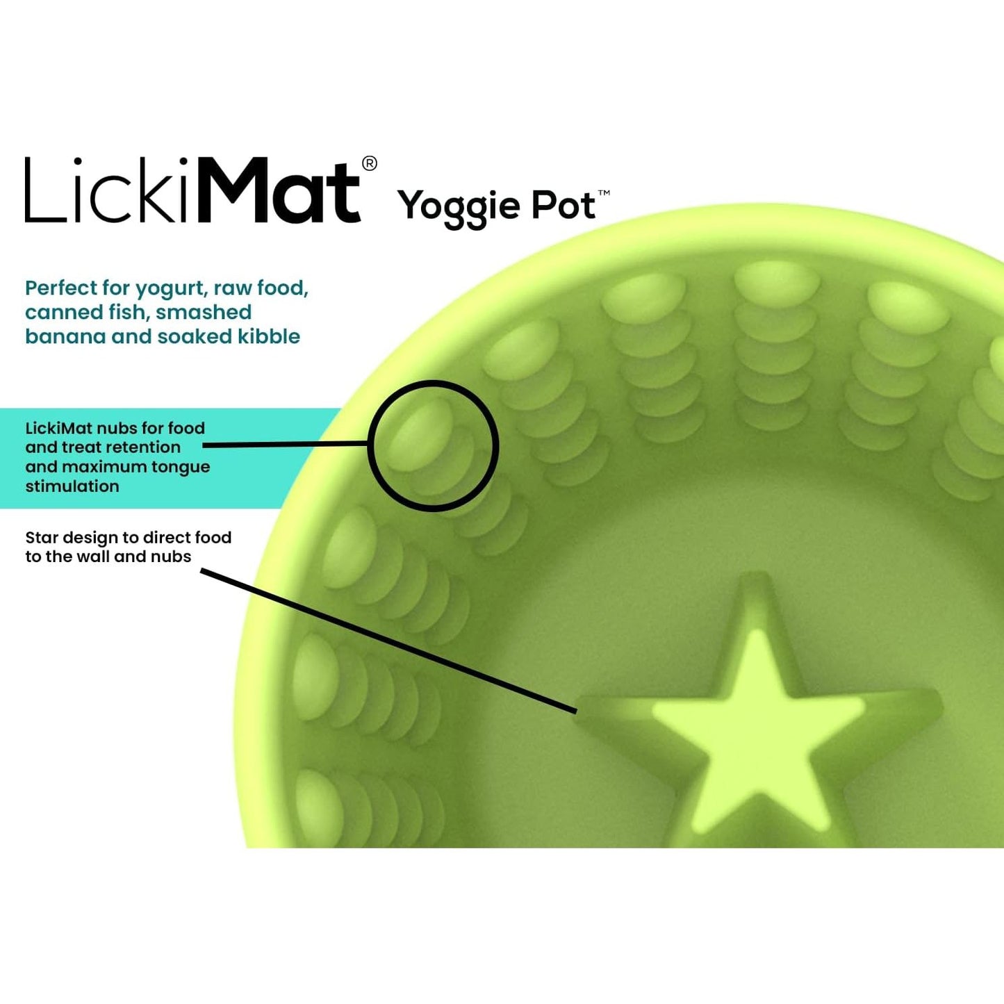 Lickimat Yoggie Pot – Licking Treat Dispenser