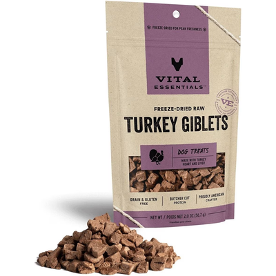 Vital Essentials Freeze Dried Treat Turkey Giblets