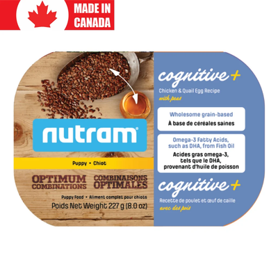 Nutram Optimum Combinations Cognitive+ Chicken & Quail Egg Puppy Wet Food