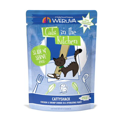 Weruva Cat Pouch Cats in the Kitchen Cattyshack Chicken & Shrimp Pate