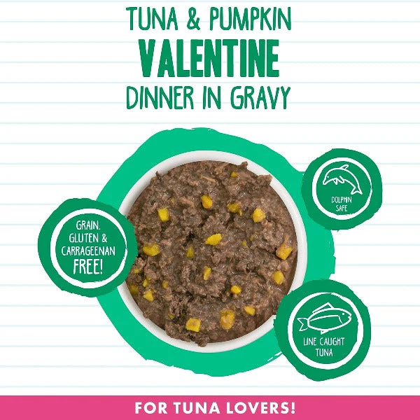 Weruva Wet Cat Food BFF Valentine! Tuna & Pumpkin Minced Dinner in Gravy