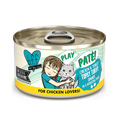 Weruva Wet Cat Food BFF Topsy Turvy! Chicken & Turkey Pate