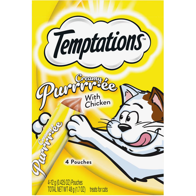 Temptations Creamy Puree with Chicken Lickable Cat Treats