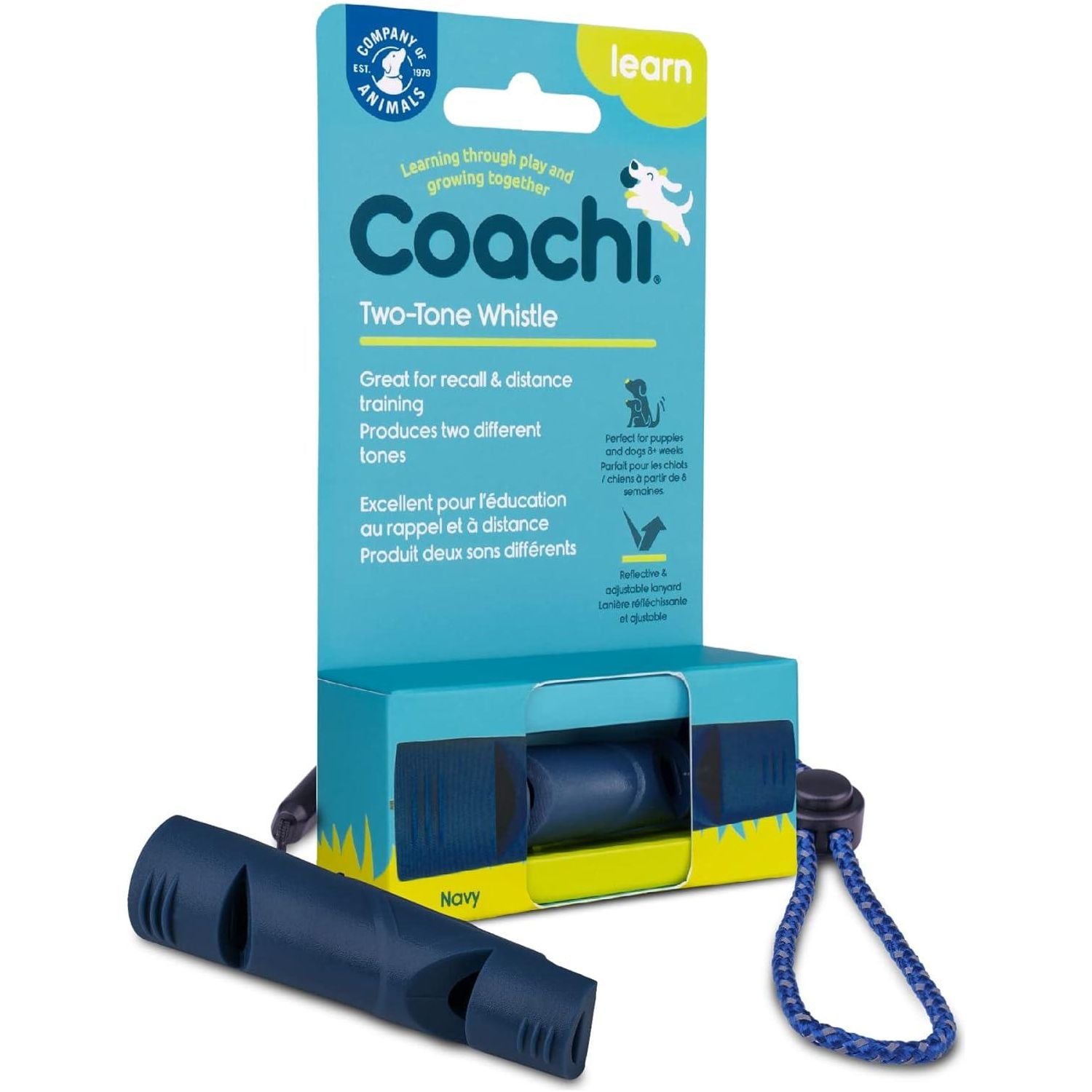 Coachi Two-Tone Whistle - Navy - Training Products - COACHI - PetMax Canada