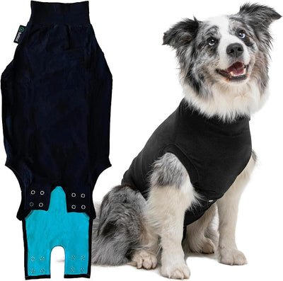 Suitical Dog Recovery Suit Black - Small - Dog Miscellaneous - Suitical - PetMax Canada