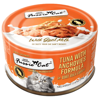 Fussie Cat Premium Tuna With Anchovies Formula in Goat Milk - Individual - Canned Cat Food - Fussie Cat - PetMax Canada