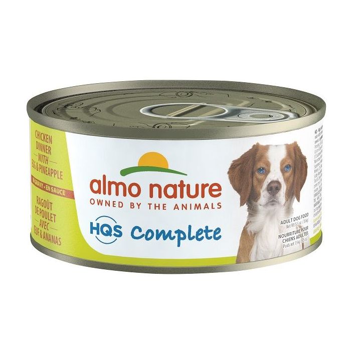 Almo Nature HQS Complete Chicken With Egg & Pineapple Wet Dog Food