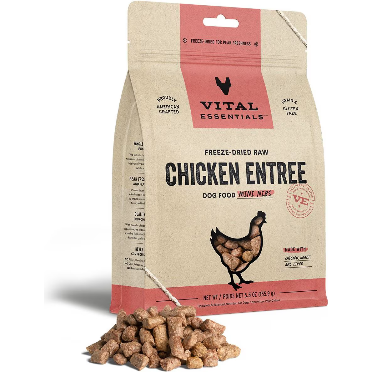 Vital Essentials Freeze Dried Raw Chicken Mini Nibs